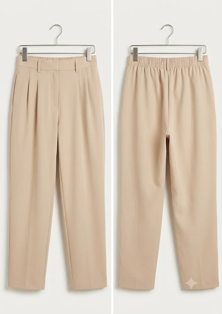Calça social alfaiataria bege