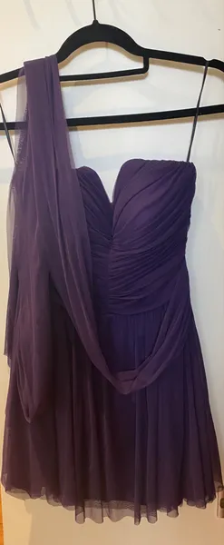 Vestido de tule curto, usado 1 x,  veste 38