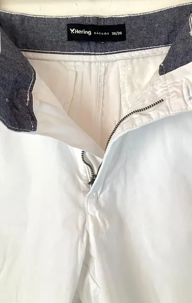 Bermuda sarja branca masculina Hering - tam. 36