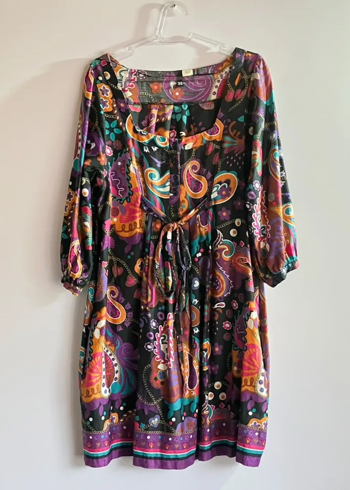 Vestido H&M Paisley Boho - Tam 38