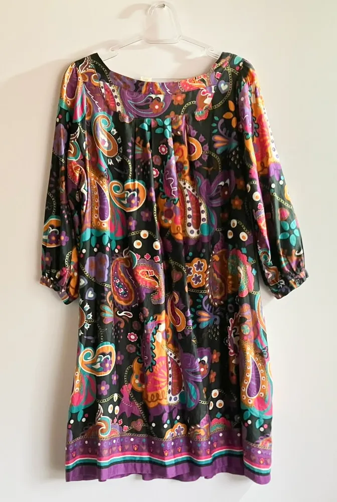 Vestido H&M Paisley Boho - Tam 38