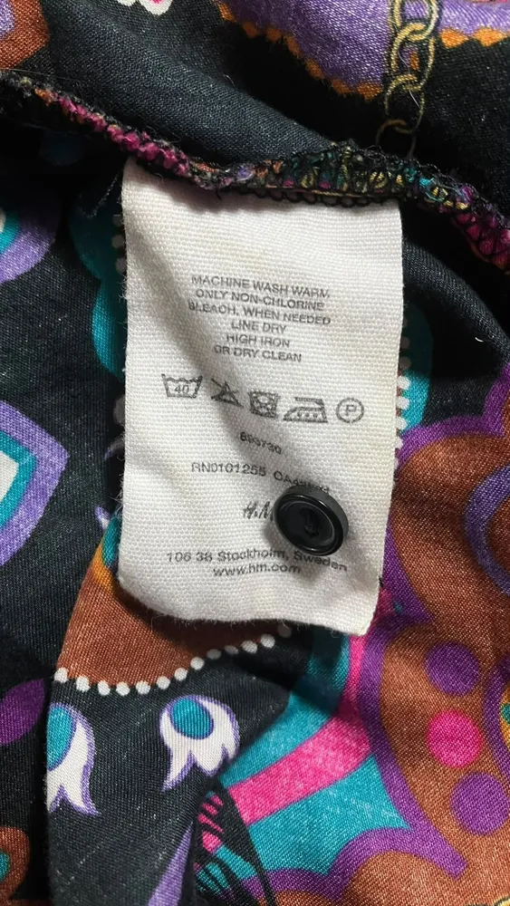 Vestido H&M Paisley Boho - Tam 38