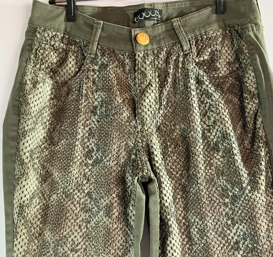 Calça Skinny Equus Verde Oliva & Cobra - 44
