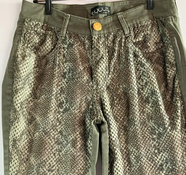 Calça Skinny Equus Verde Oliva & Cobra - 44