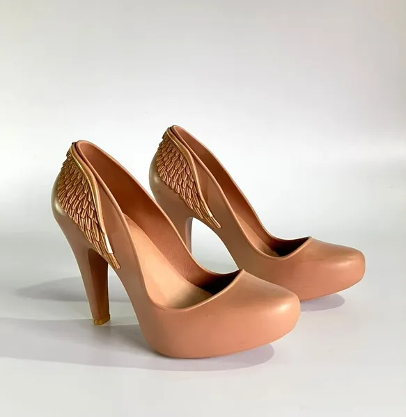 Sapato Melissa Salto Alto Incense Asas Nude - 36