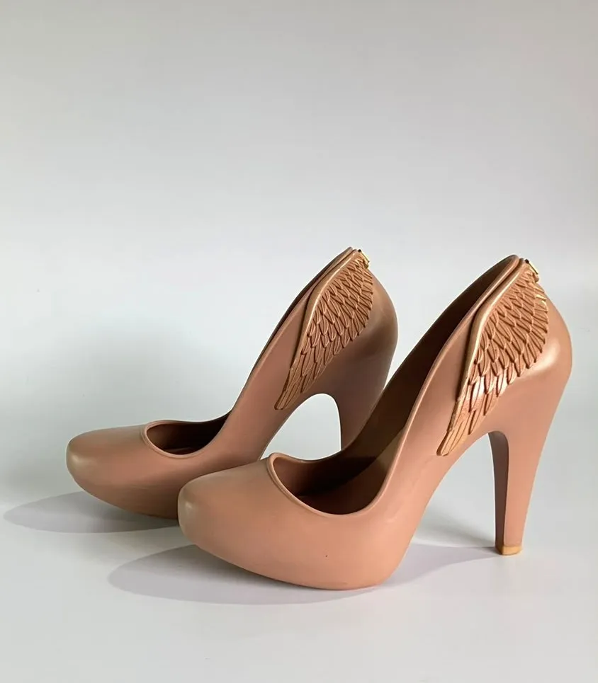 Sapato Melissa Salto Alto Incense Asas Nude - 36