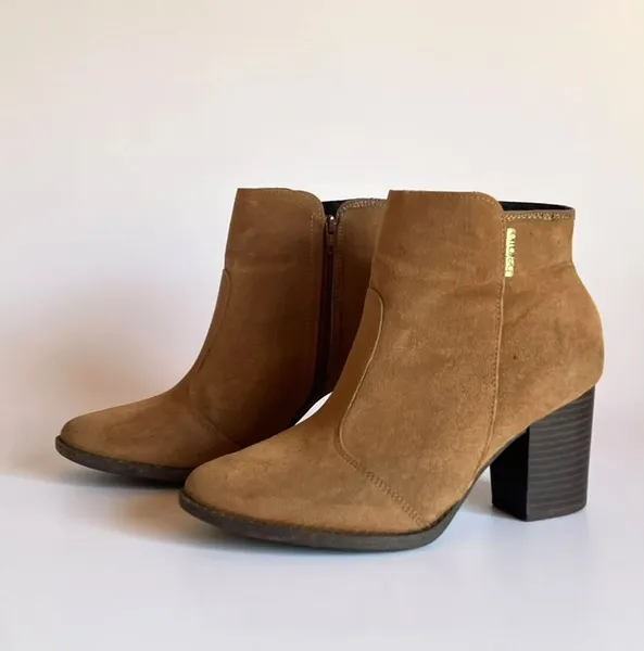 Bota Ankle Boot Camurça Beira Rio Caramelo - 36