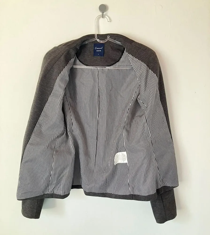 Blazer Cinza esMcla Alfaiataria - P