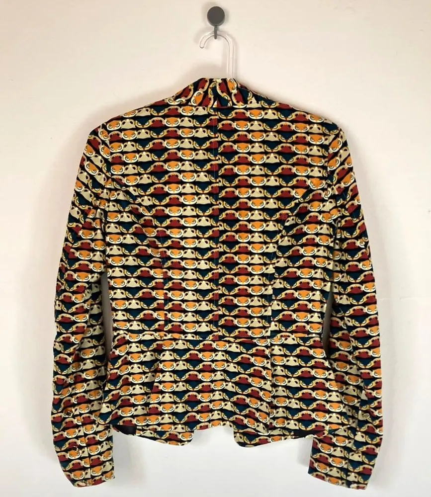 Blazer Veludinho Estampa Corujinhas - tam. 38