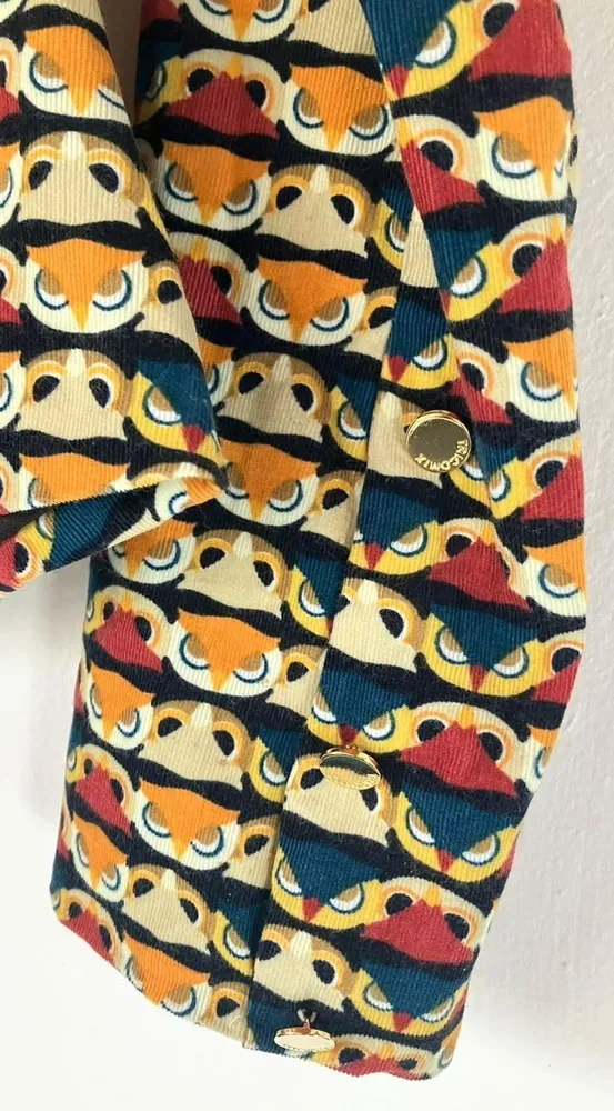 Blazer Veludinho Estampa Corujinhas - tam. 38