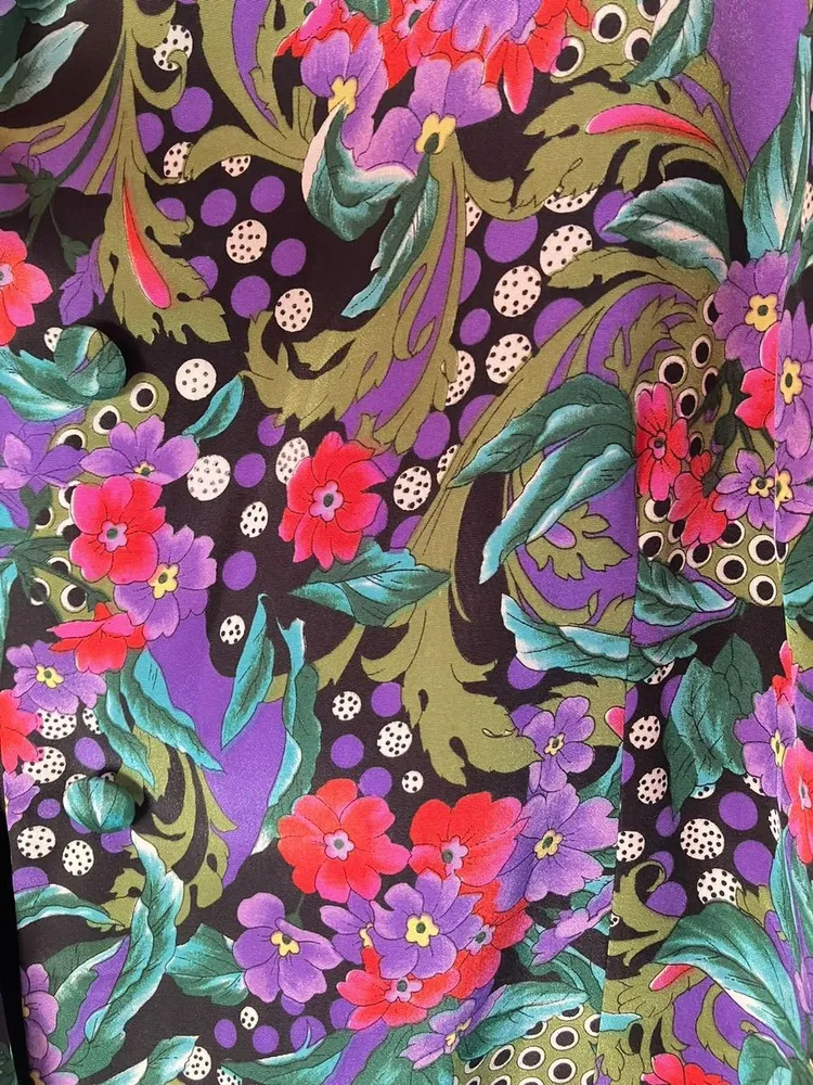 Blazer Vintage Estampa Floral Max Alfaiataria - 48