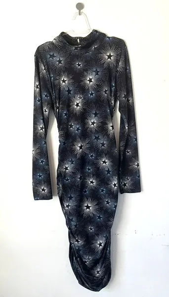 Vestido Midi Planet Girls Estrelas Costas Nuas - M