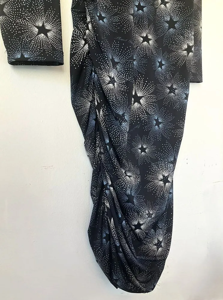 Vestido Midi Planet Girls Estrelas Costas Nuas - M