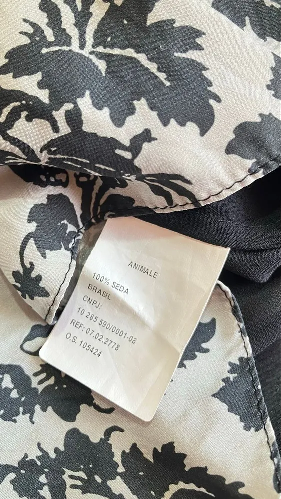 Vestido Animale em Seda Pura Estampa Arabesco - 40