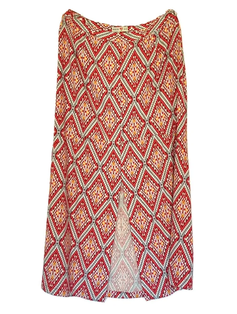 Conjunto Blue Steel Cropped e Saia Midi - GG