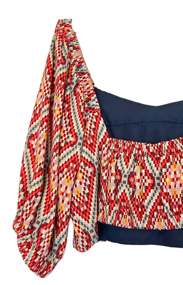 Conjunto Blue Steel Cropped e Saia Midi - GG