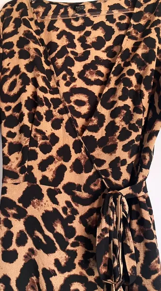 Vestido Shein Envelope Estampa de Onça - M