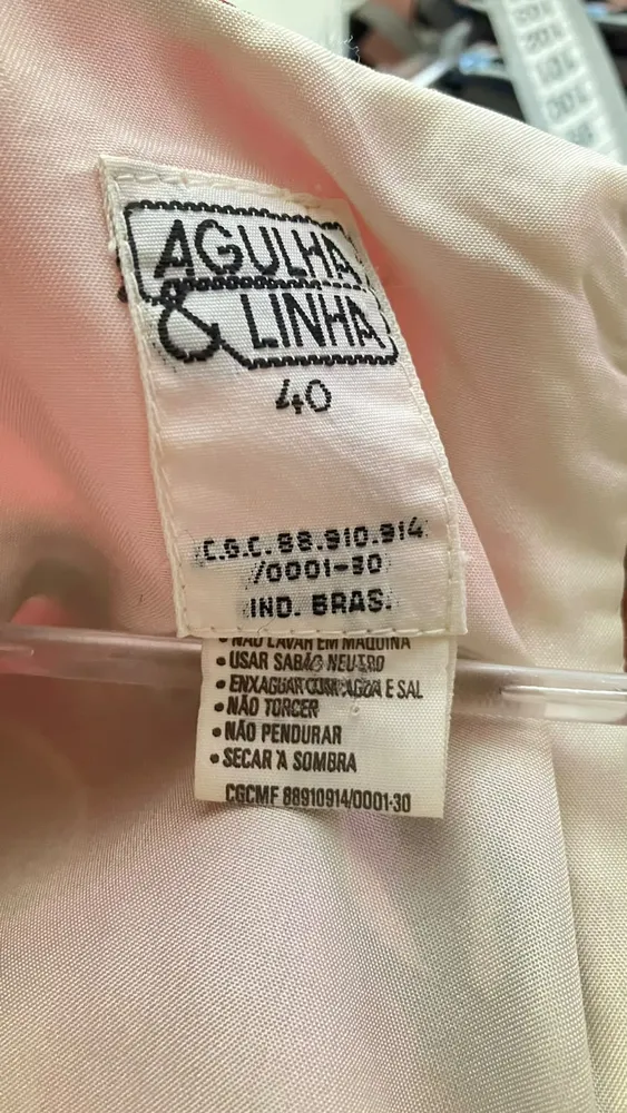 Vestido Agulha e Linha Vintage Estampado - Tam. 40