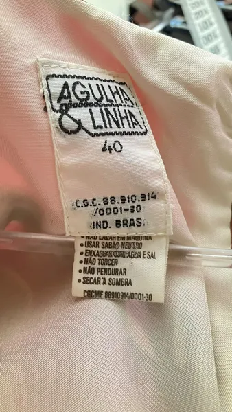 Vestido Agulha e Linha Vintage Estampado - Tam. 40