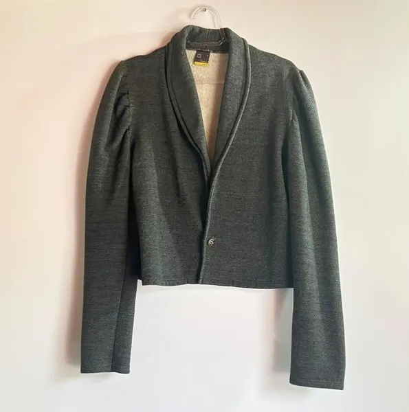 Blazer Cropped Malwee Cinza - M