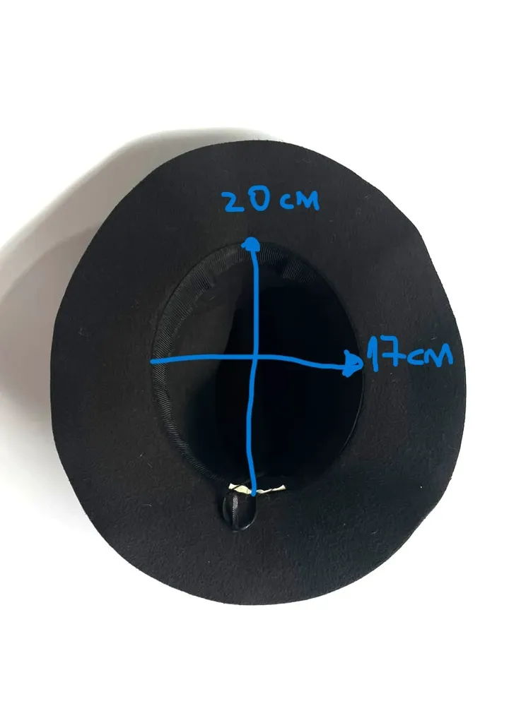Chapéu Fedora Feltro Preto