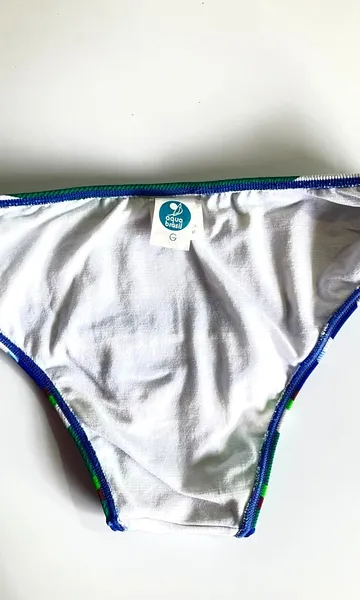 Biquíni Cortininha Aqua Brasil Listrado - M/G