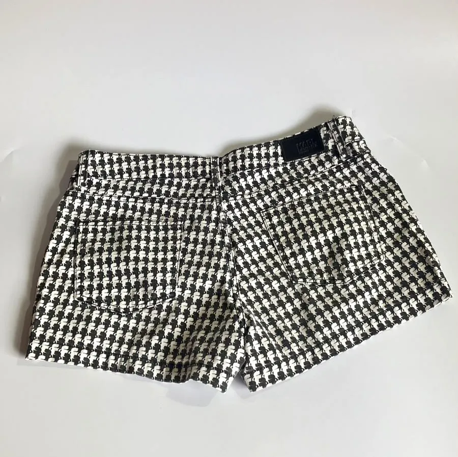 Shorts Karl Lagerfeld Pied-De-Poule preto e branco - 42