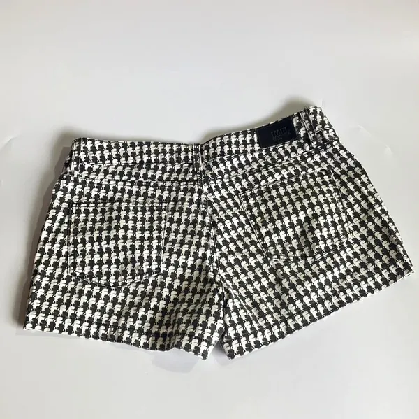 Shorts Karl Lagerfeld Pied-De-Poule preto e branco - 42