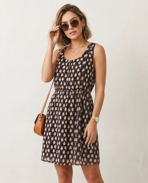 Vestido Lab Passarinhos Azul Marinho - P