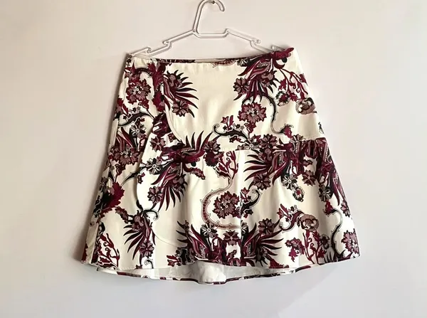 Saia Evasê Floral Le Lis Blanc - 38