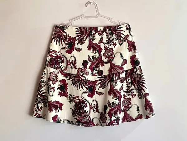 Saia Evasê Floral Le Lis Blanc - 38