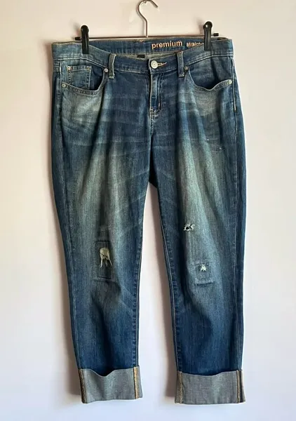 Calça Jeans Gap Feminina Straight Crop - Veste 38/40