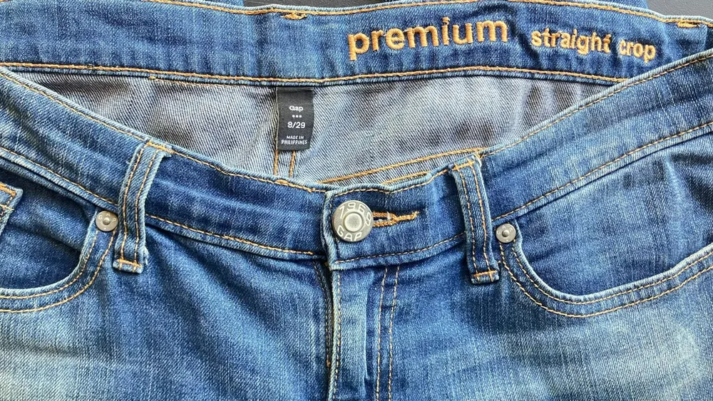 Calça Jeans Gap Feminina Straight Crop - Veste 38/40