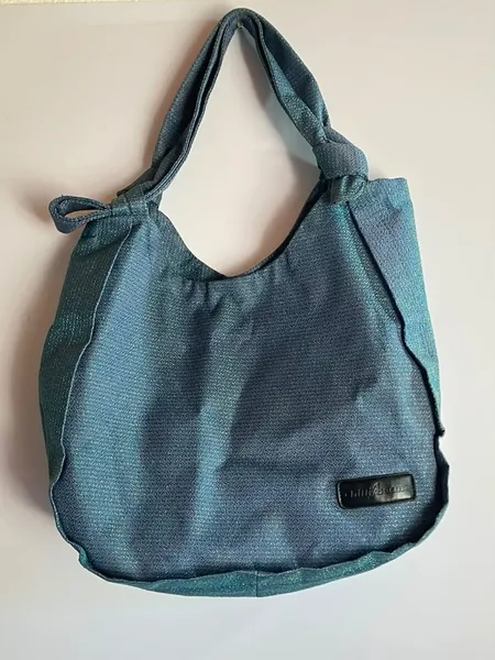 Bolsa Ombro Chilli Beans Azul Lurex Brilhante