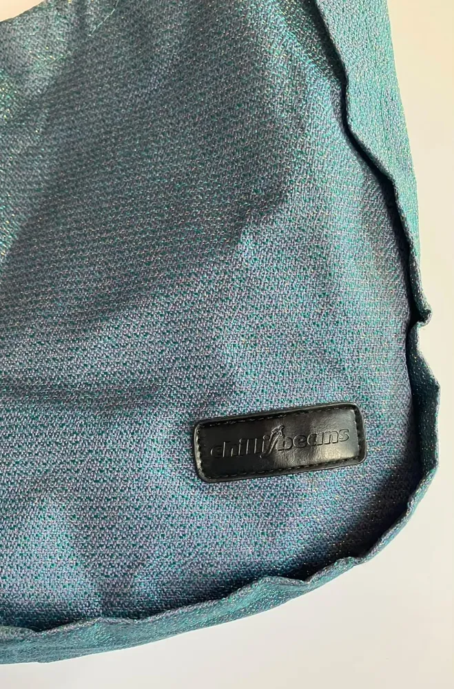 Bolsa Ombro Chilli Beans Azul Lurex Brilhante