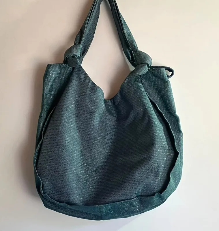 Bolsa Ombro Chilli Beans Azul Lurex Brilhante
