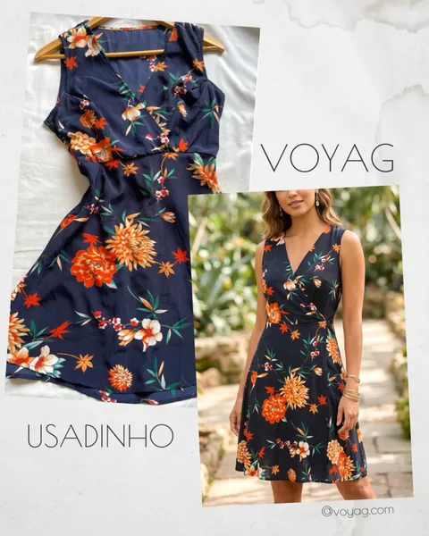 vestido rodadinho floral