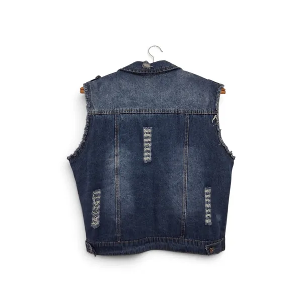 Colete Jeans Feminino