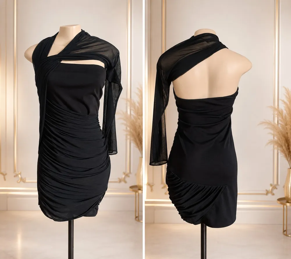 vestido preto muso