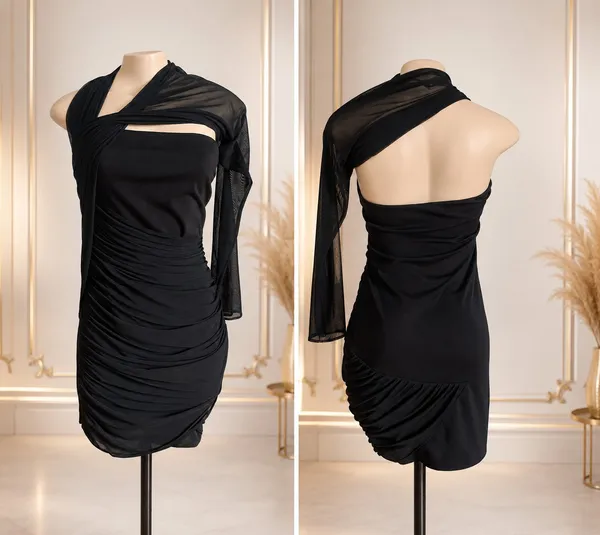 vestido preto muso