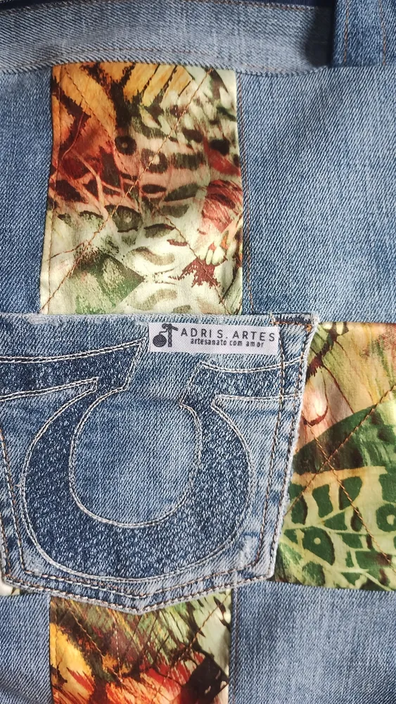 bolsa jeans linda