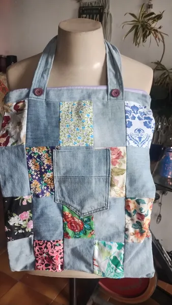 bolsa jeans chiqué