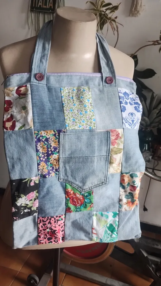 bolsa jeans chiqué