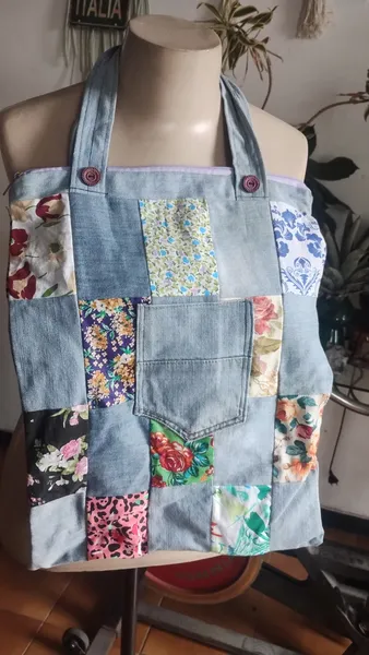 bolsa jeans chiqué