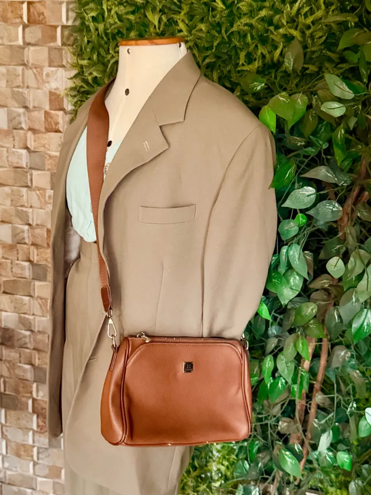 bolsa feminina marrom média