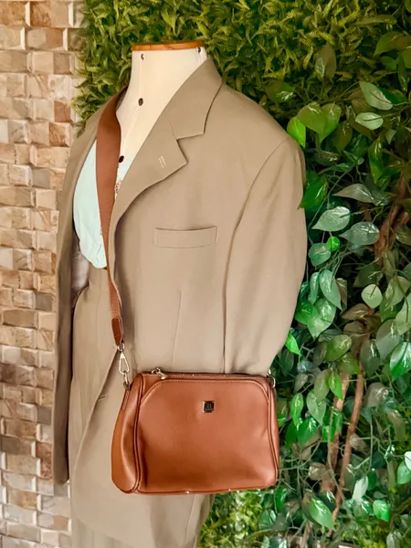 bolsa feminina marrom média
