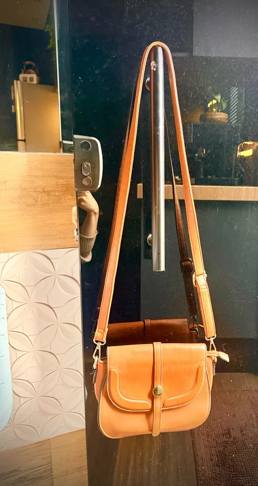 bolsa feminina marrom média