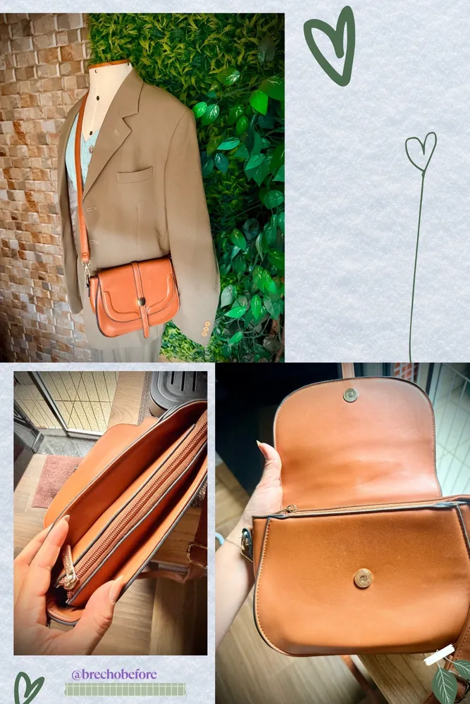 bolsa feminina tiracolo marrom