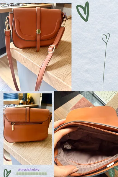 bolsa feminina tiracolo marrom
