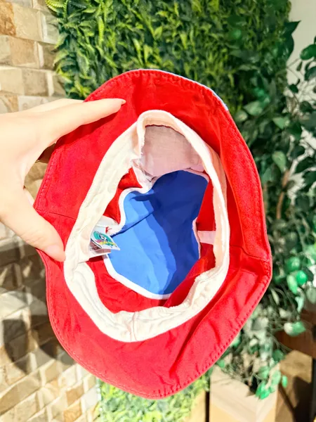 chapéu bucket infantil baby looney tunes taz vermelho azul p